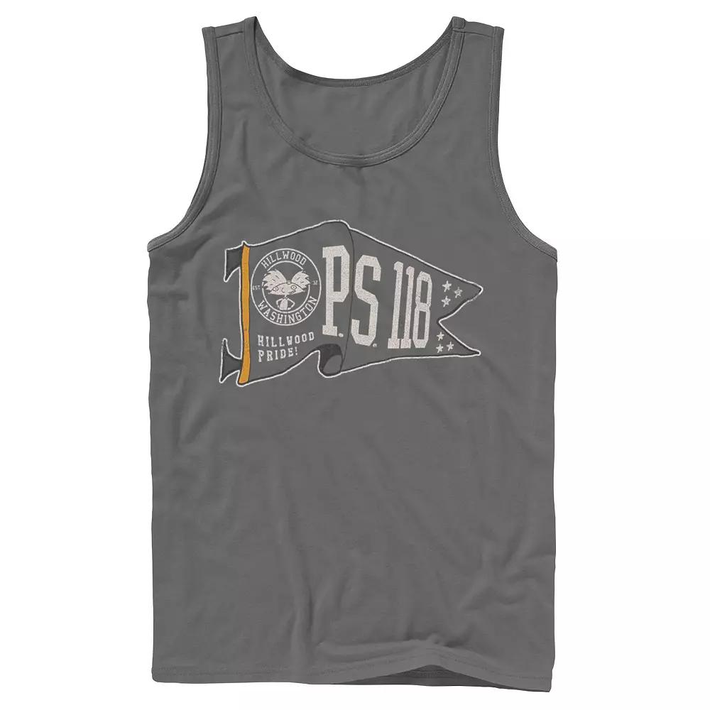 Men's Nickelodeon Hey Arnold PS 118 Waving Pennant Tank Top,  Product Image