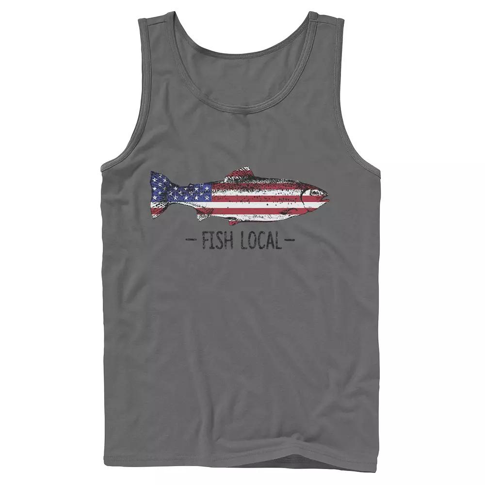 Men's Fish Local Americana Tank Top,  Product Image