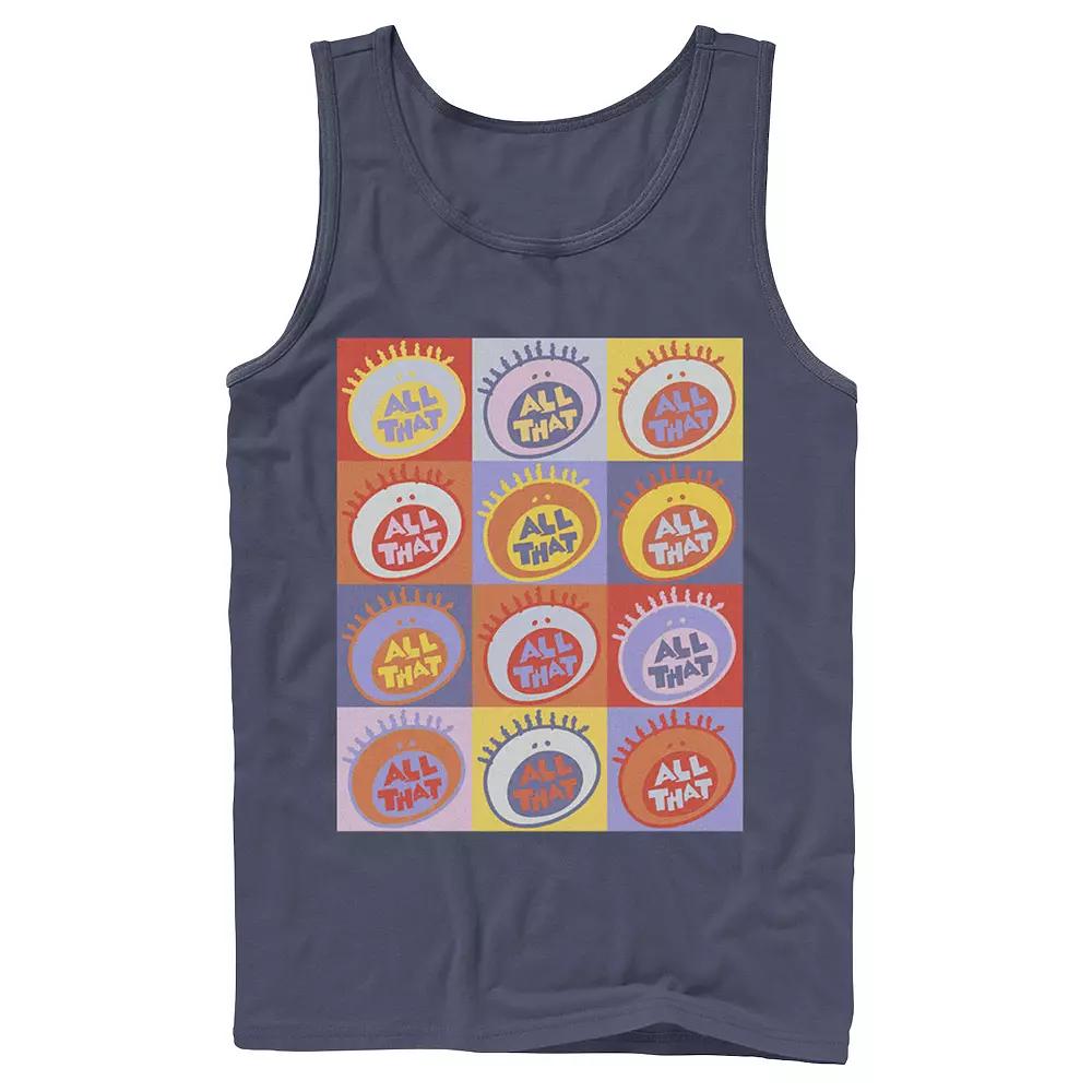 Men's Nickelodeon All That Classic Vintage Logo Panels Graphic Tank Top,  Product Image