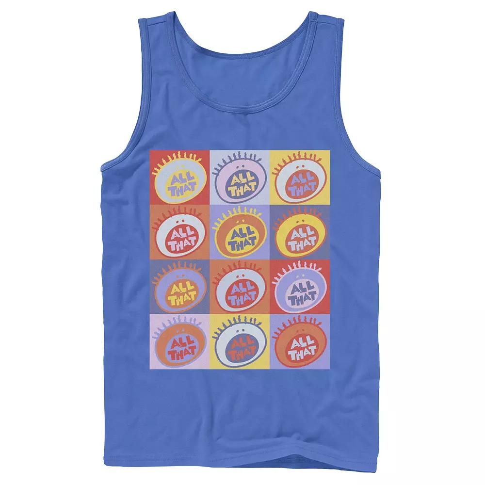 Men's Nickelodeon All That Classic Vintage Logo Panels Graphic Tank Top,  Product Image