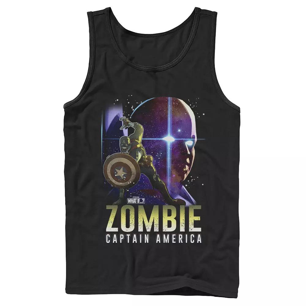 Men's Marvel What If Cap and Watcher Zombie Poster Tee, Boy's,  Product Image