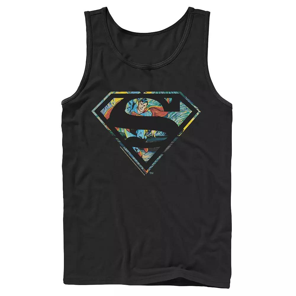 Men's DC Comics Superman Face Logo Tank Top,  Product Image