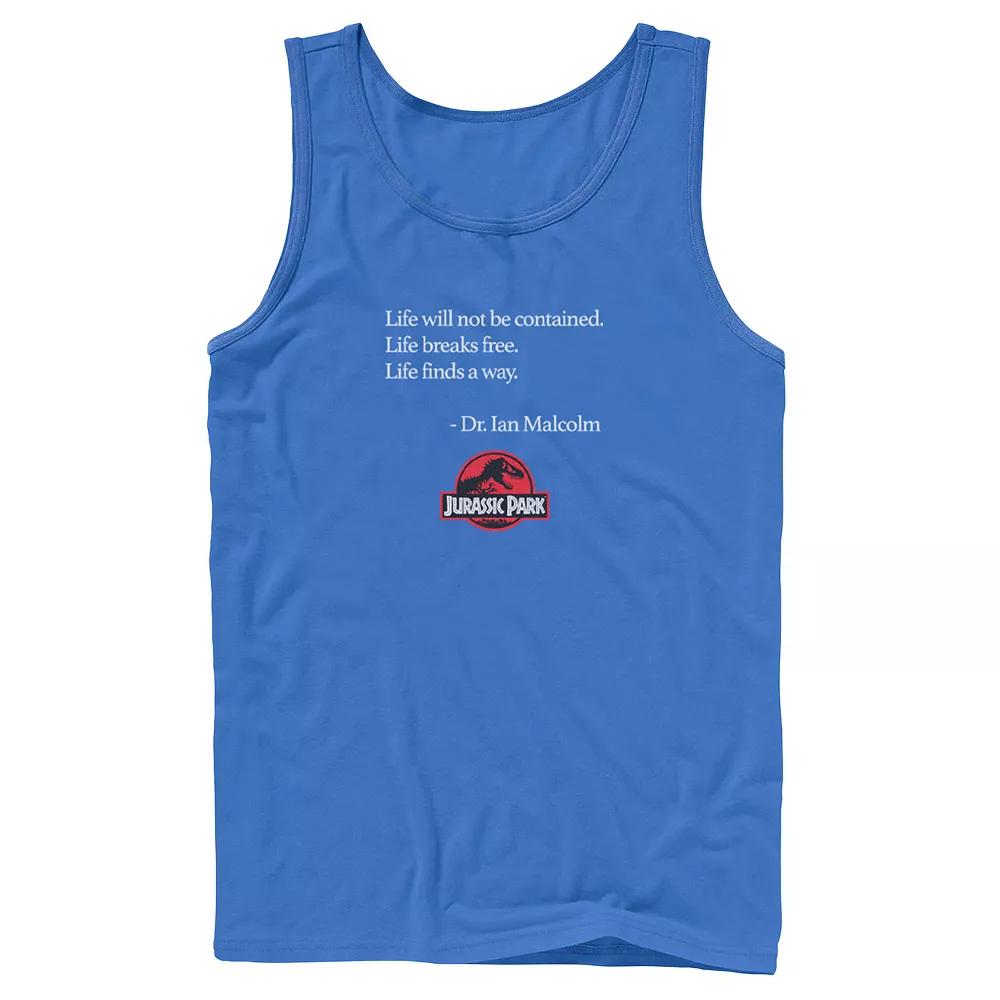 Men's Jurassic Park Neon Gradient Scene Tank Top,  Product Image