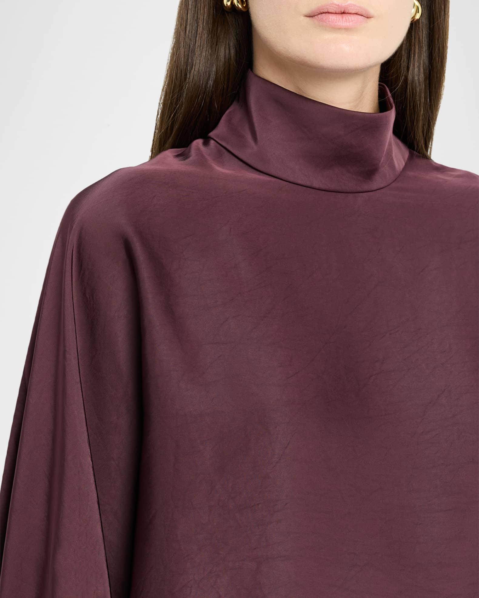 Lightweight Satin Belted Wide-Leg Utility Pants Product Image