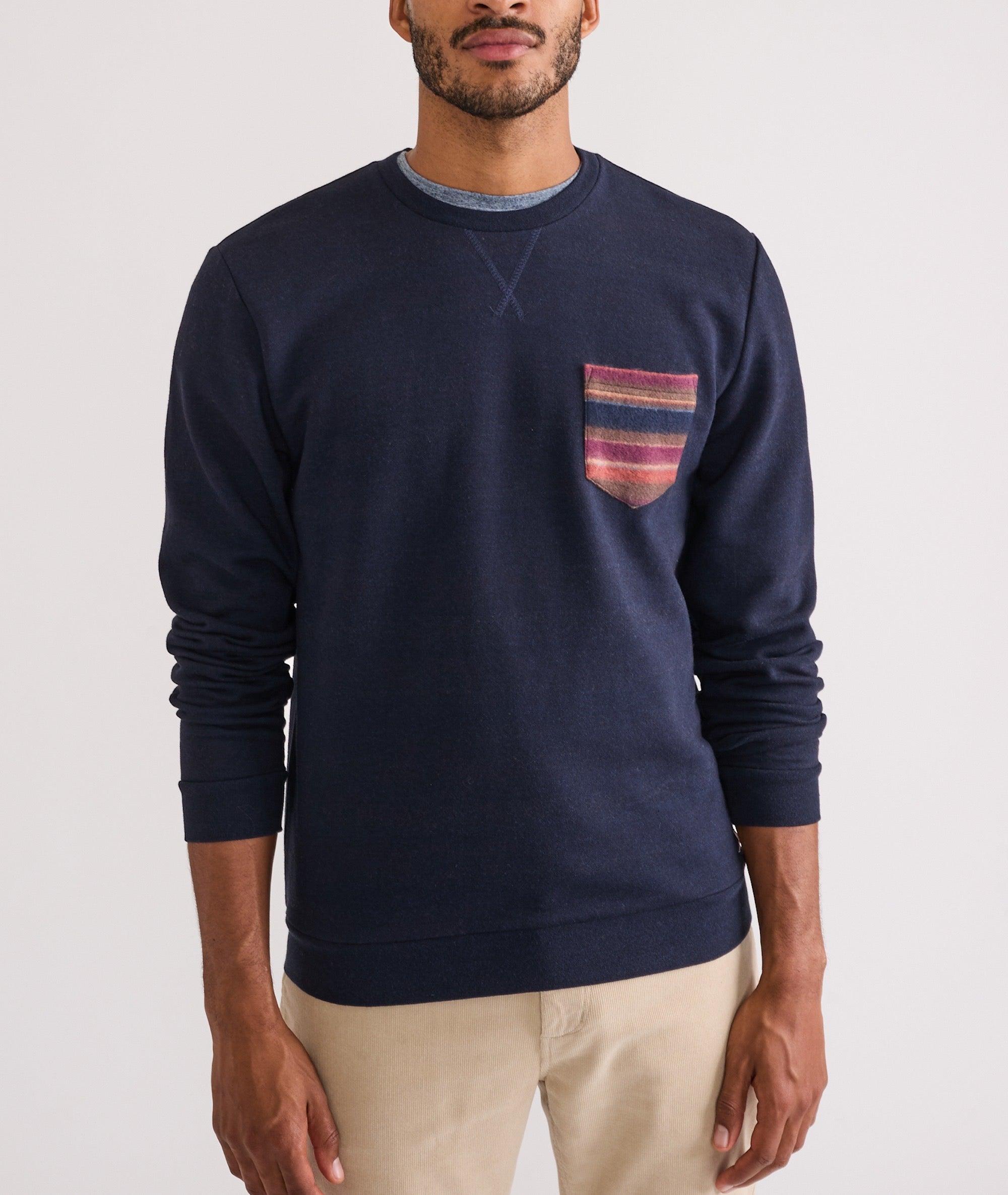 Signature Fleece Pocket Crewneck Product Image