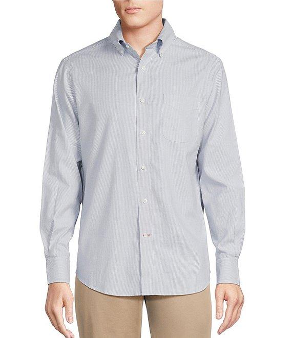 Cremieux Blue Label Micro-Stripe Oxford Long Sleeve Woven Shirt Product Image