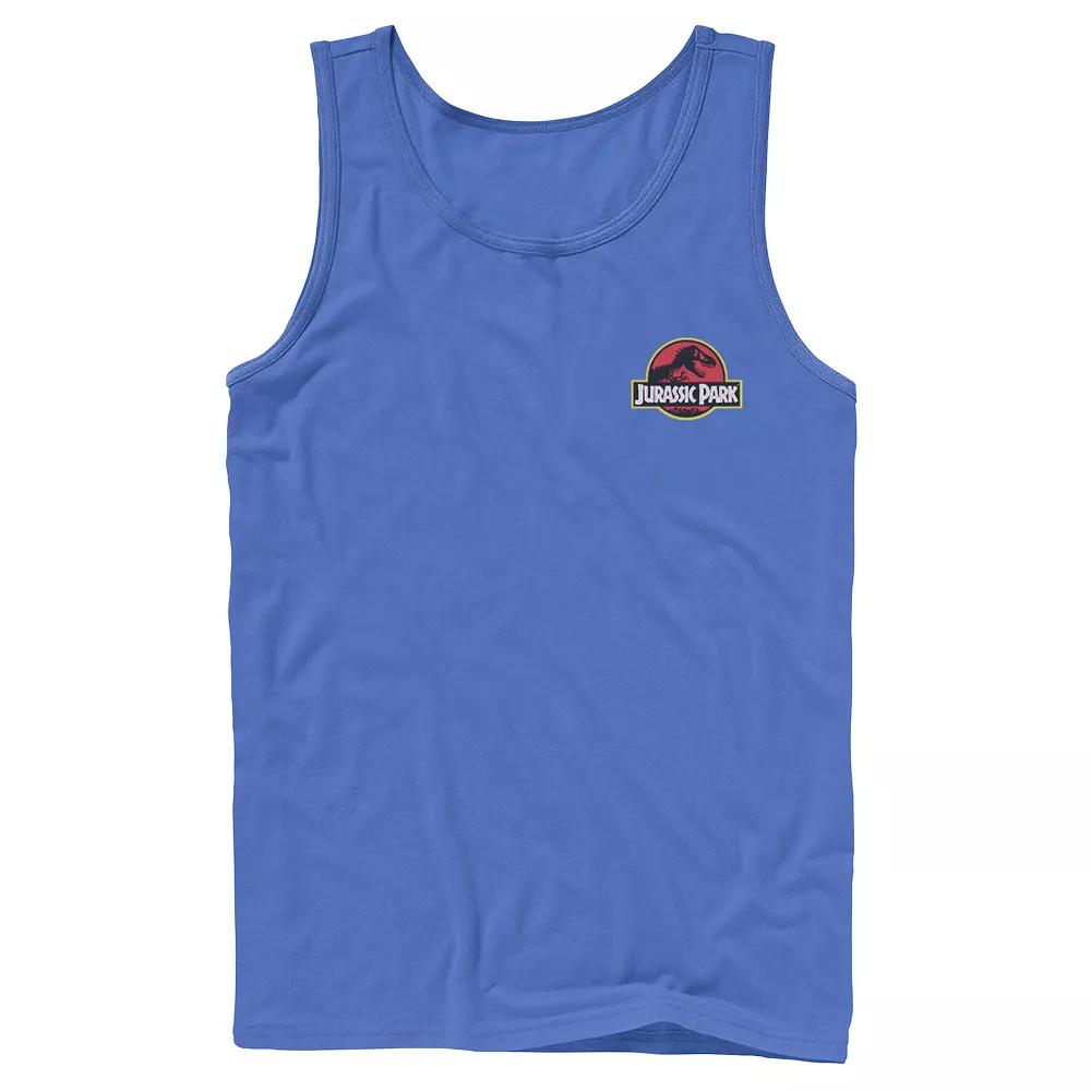 Mens Jurassic Park T-Rex Red Safari Collage Tank Top, Men's,  Product Image