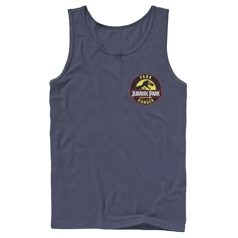 Men's Jurassic Park Neon Gradient Scene Tank Top,  Product Image