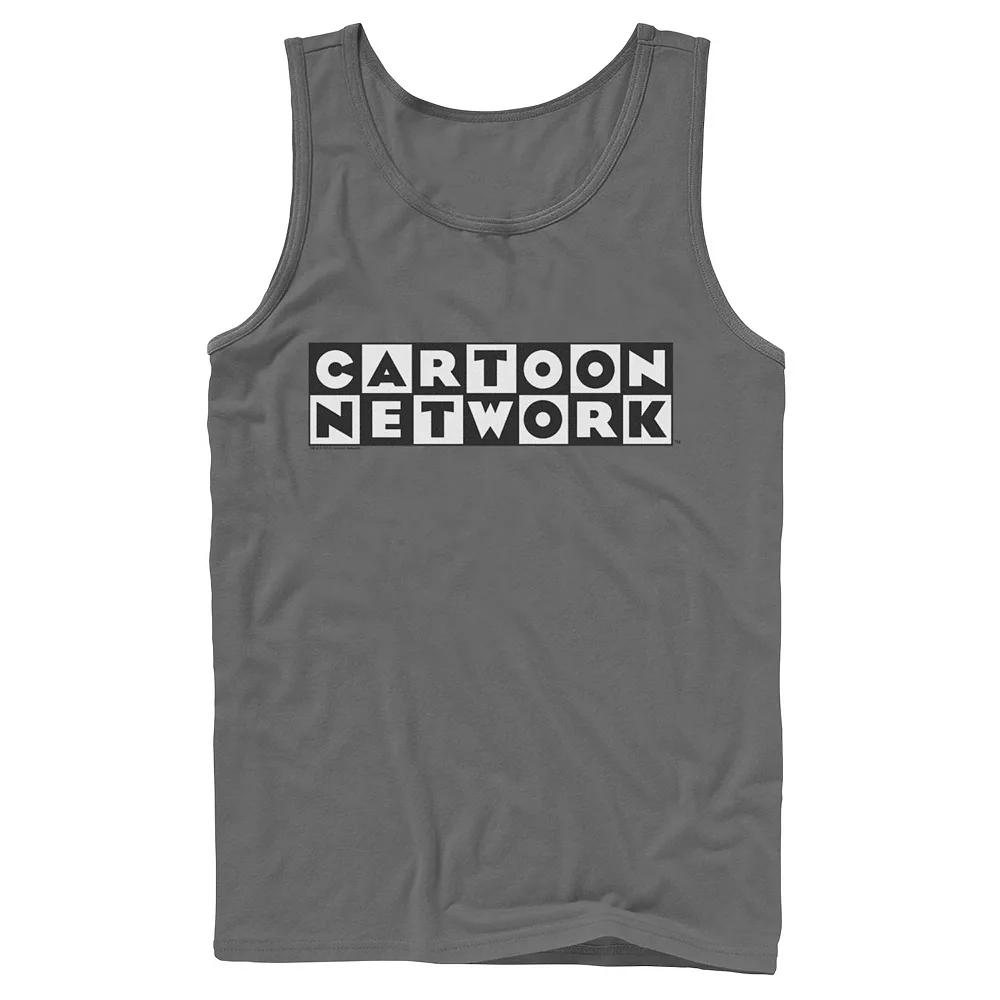 Men's Cartoon Network Official Checkered Logo Tank Top, Size: XL, Grey Product Image