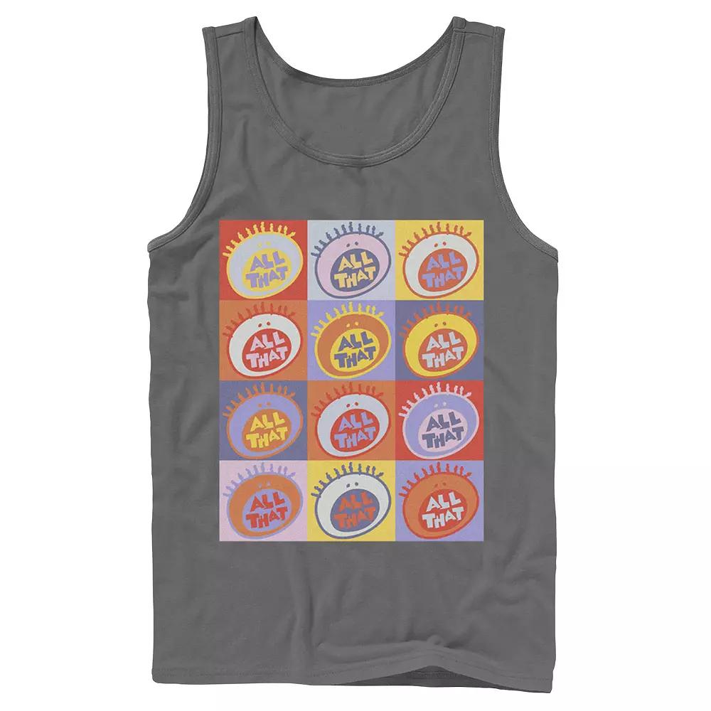 Men's Nickelodeon All That Classic Vintage Logo Panels Graphic Tank Top,  Product Image