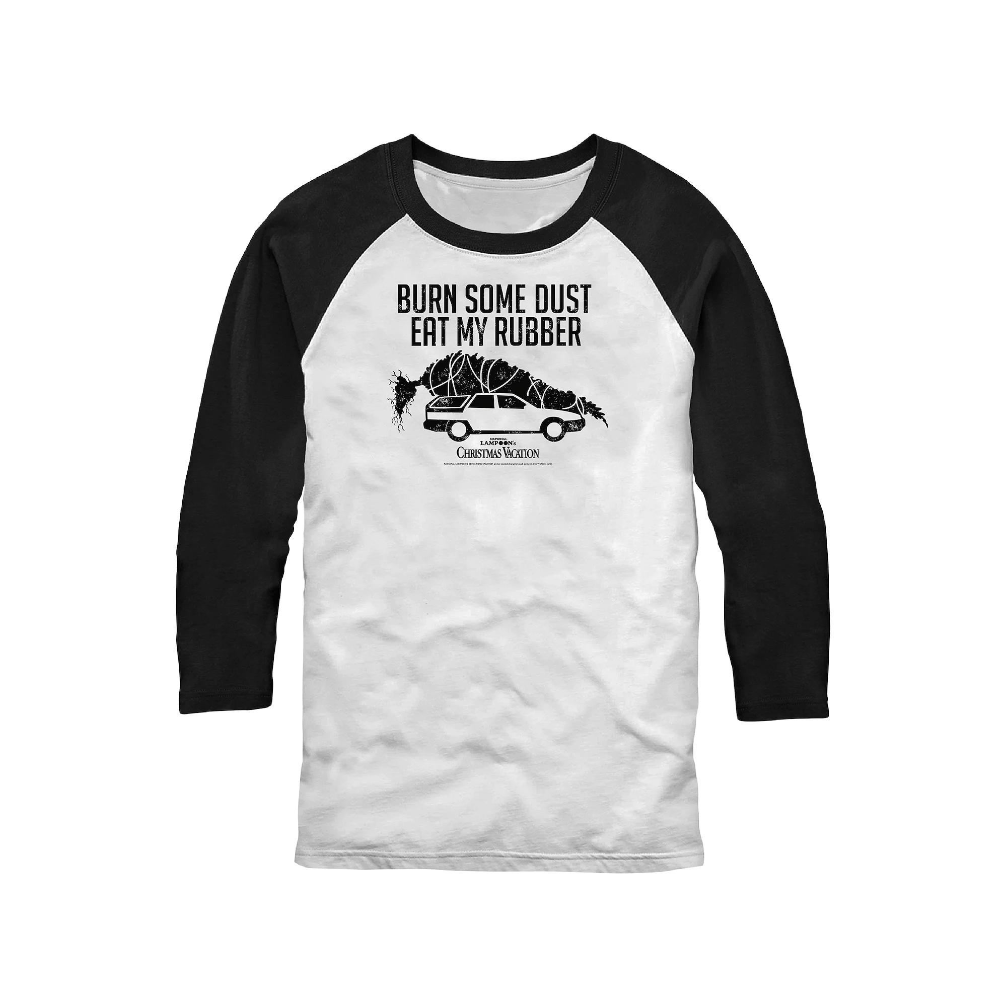 Men's National Lampoon Christmas Vacation Eat My Rubber Graphic Tee, Size: XL, White Black Product Image