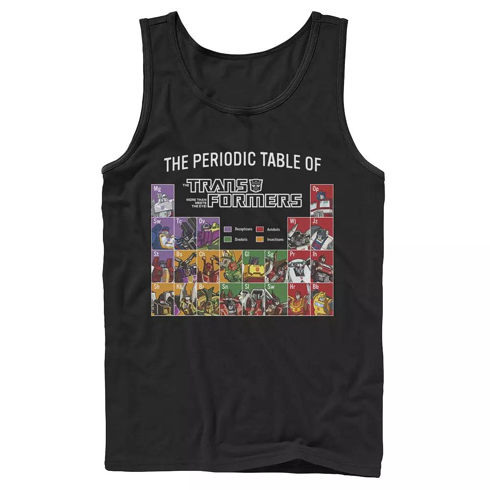 Men's Transformers The Periodic Table Of Transformers Tank Top, Boy's,  Product Image