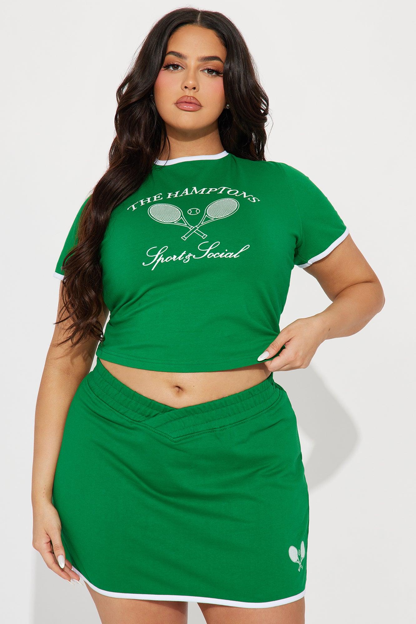 In The Hamptons Skirt Set - Green Product Image