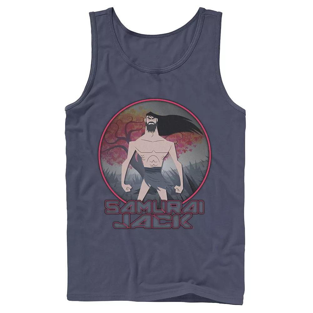 Men's CN Samurai Jack Circle Portrait Logo Tank Top,  Product Image