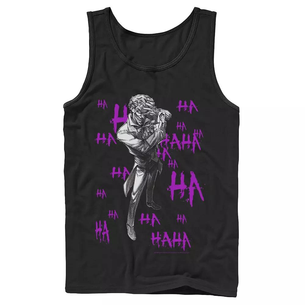 Men's DC Comics Joker HAHAHA Portrait Tank Top,  Product Image