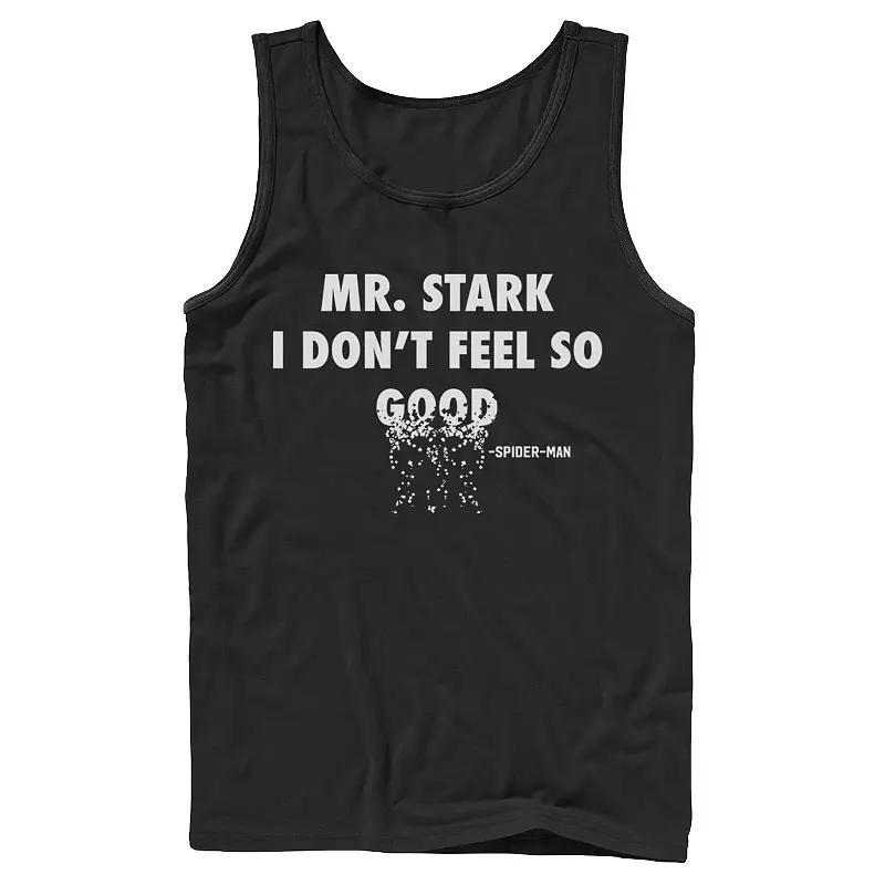 Men's Marvel Infinity War Spider-Man Fading Text Tank Top,  Product Image