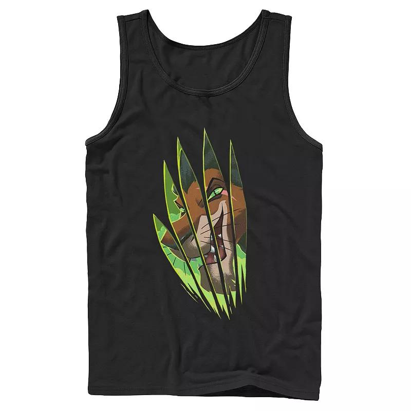 Men's Disney's The Lion King Scar Slash Portrait Tank Top,  Product Image