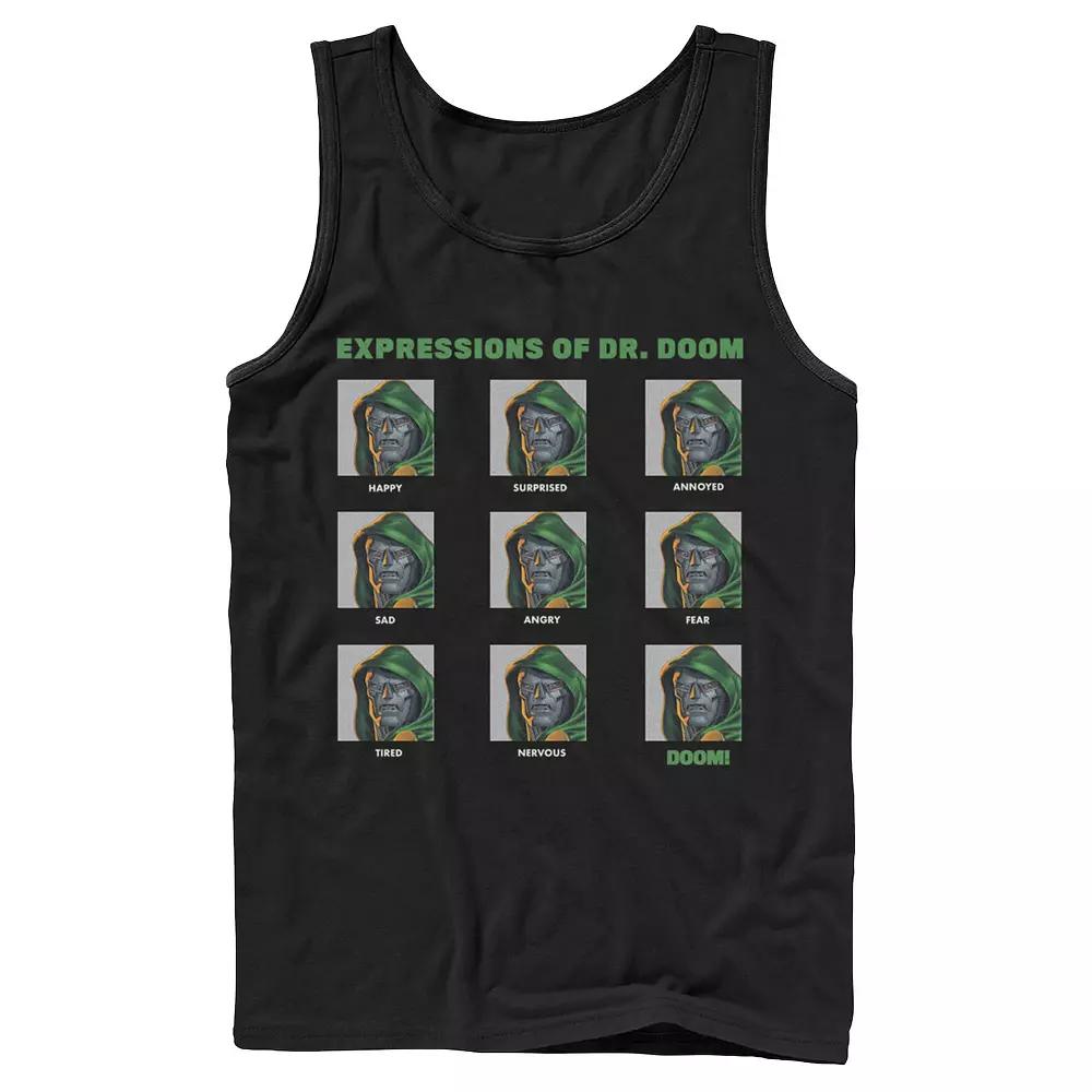 Men's Marvel Expressions Of Dr. Doom Panels Tank Top,  Product Image