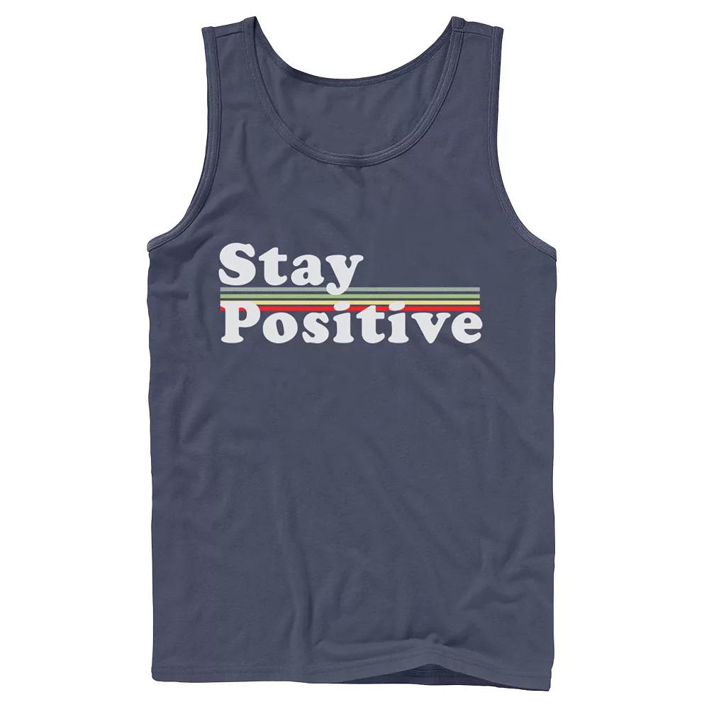 Men's Fifth Sun Stay Positive Rainbow Tank Top,  Product Image