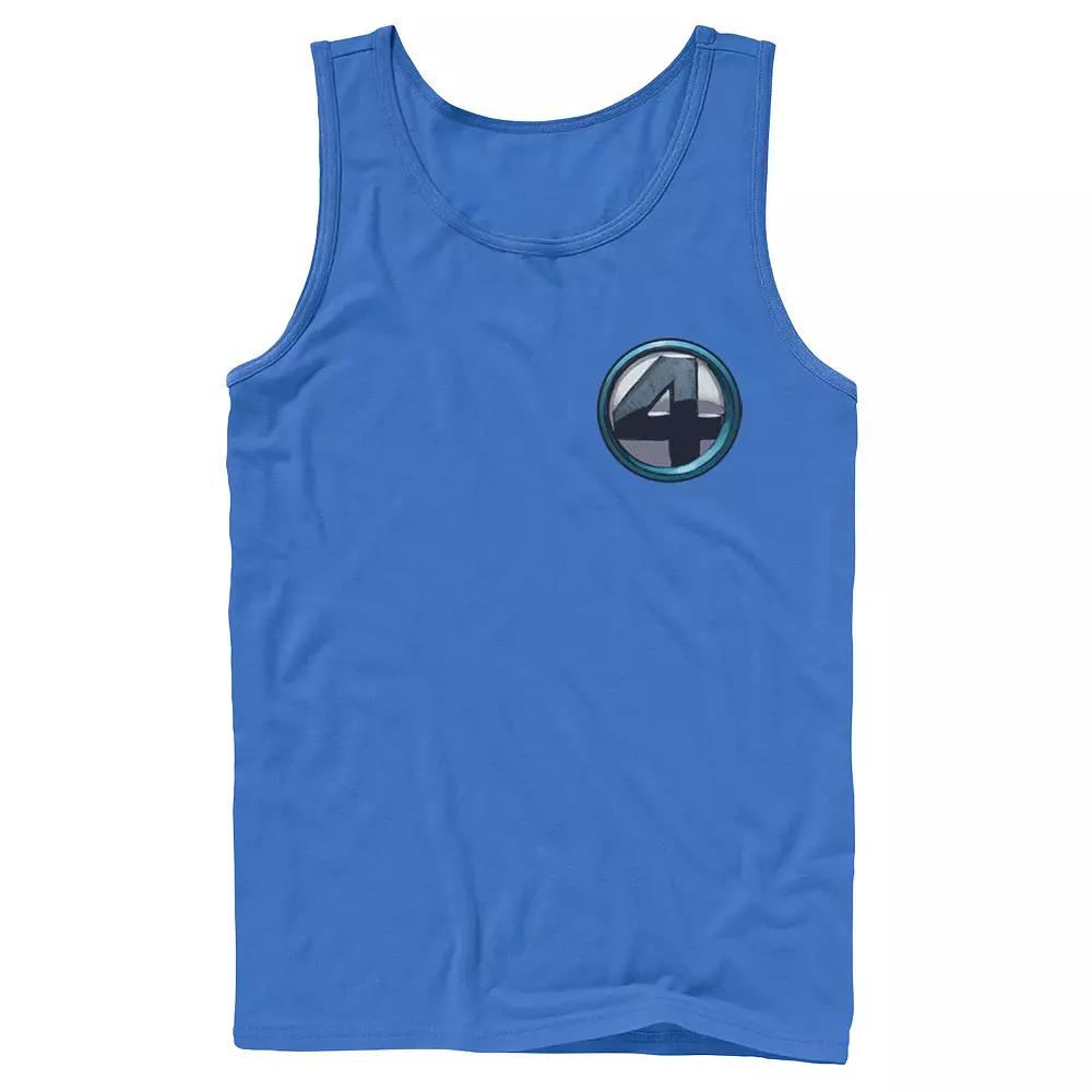 Men's Jurassic Park Neon Gradient Scene Tank Top,  Product Image