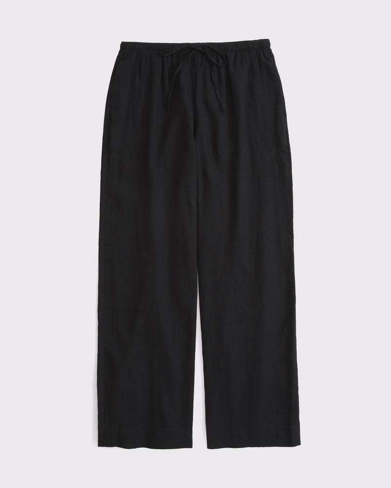 Linen-Blend Pull-On Pant Product Image