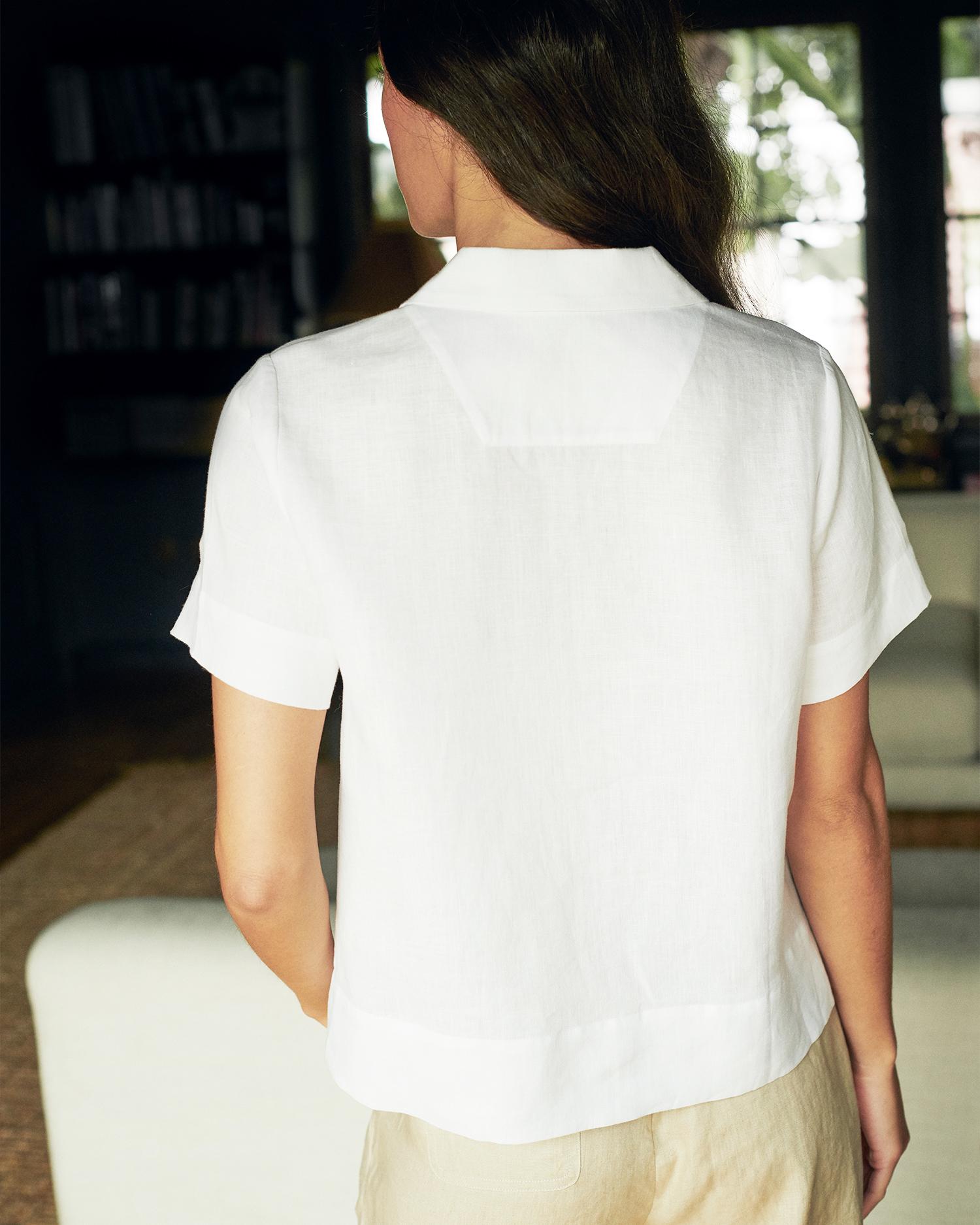 Quince | Women's Short Sleeve Shirt Size XS, Linen Product Image