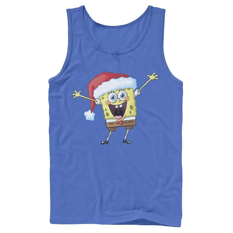 Men's Spongebob Squarepants One Happy Sponge Holiday Tank Top,  Product Image