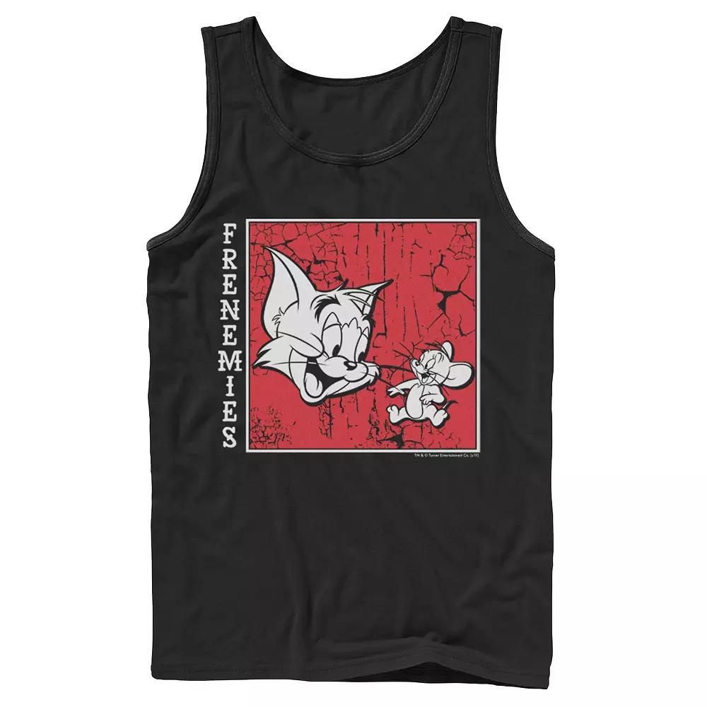 Men's Tom And Jerry Frenemies Street Style Portrait Tank Top,  Product Image
