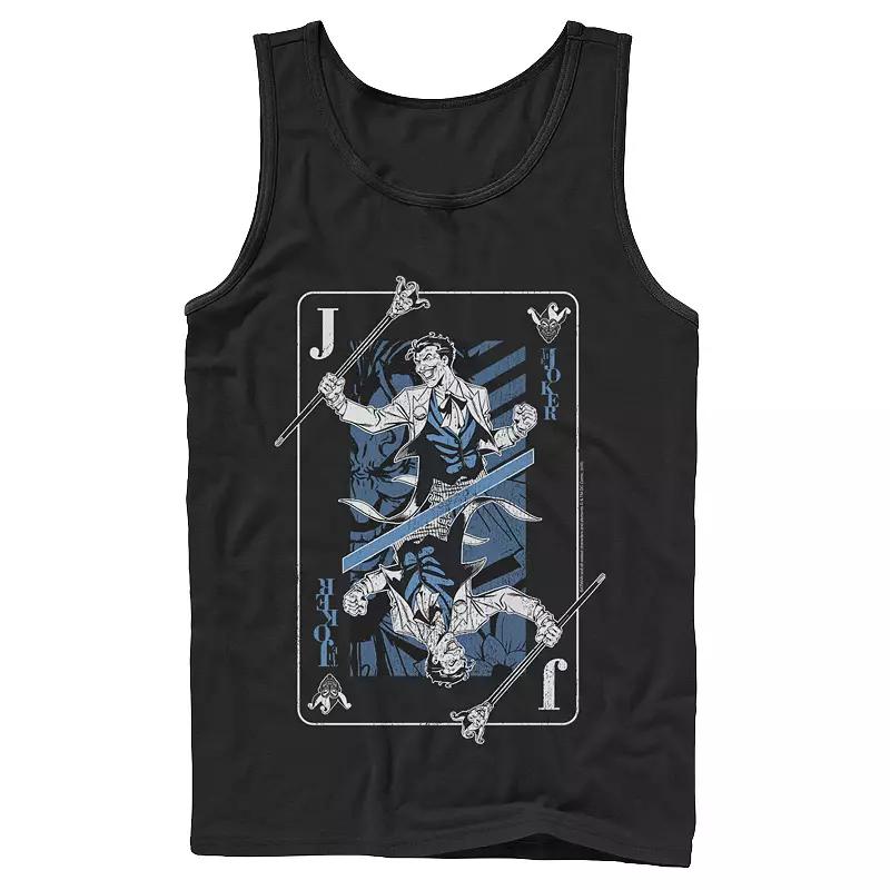 Mens DC Comics The Joker Playing Card Tank Top, Men's,  Product Image