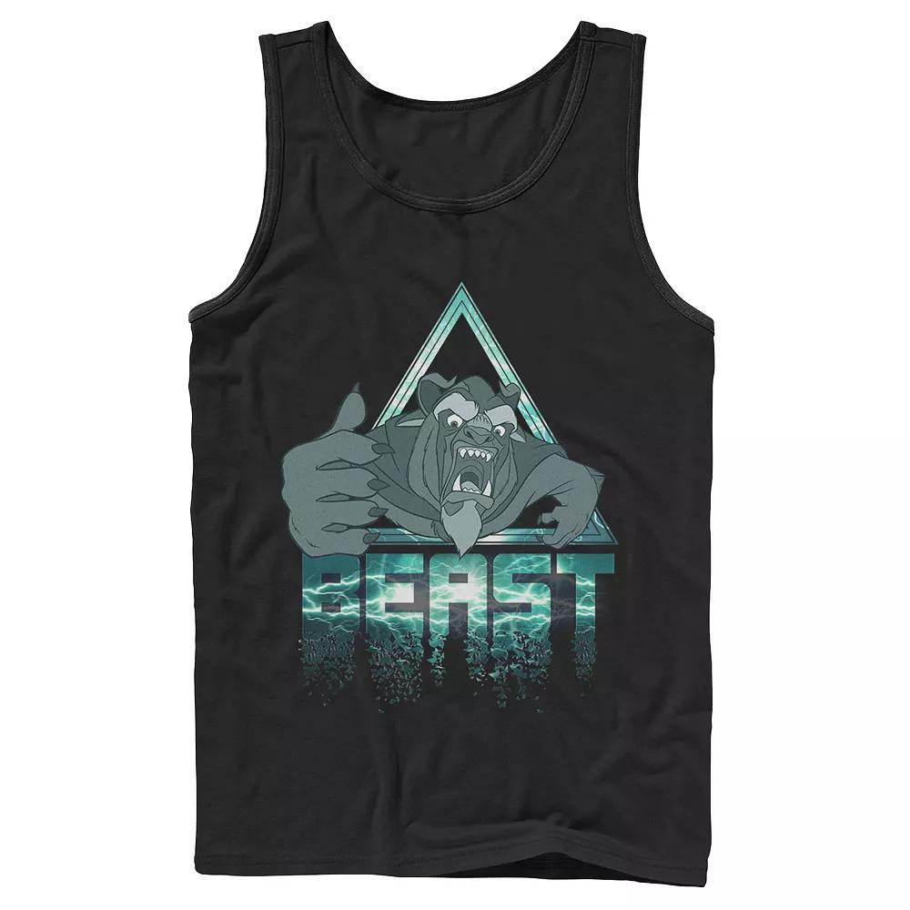Men's Jurassic Park Neon Gradient Scene Tank Top,  Product Image