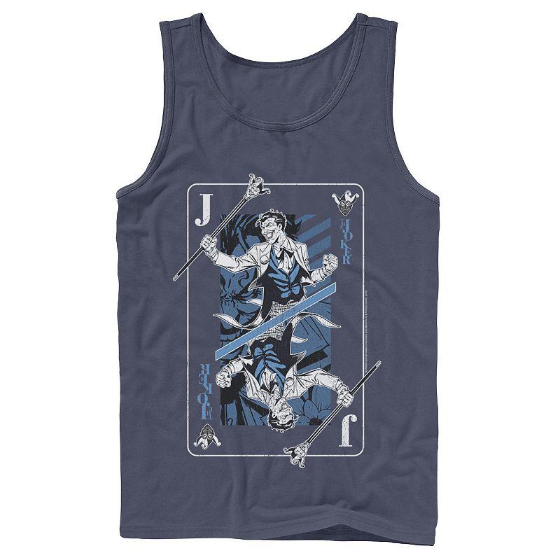Mens DC Comics The Joker Playing Card Tank Top, Men's,  Product Image