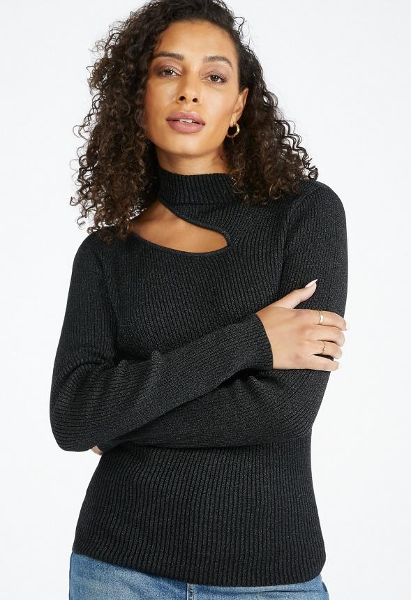 JustFab Margaux Platform Loafer Pump Womens Black/ White Size 8.5 Product Image