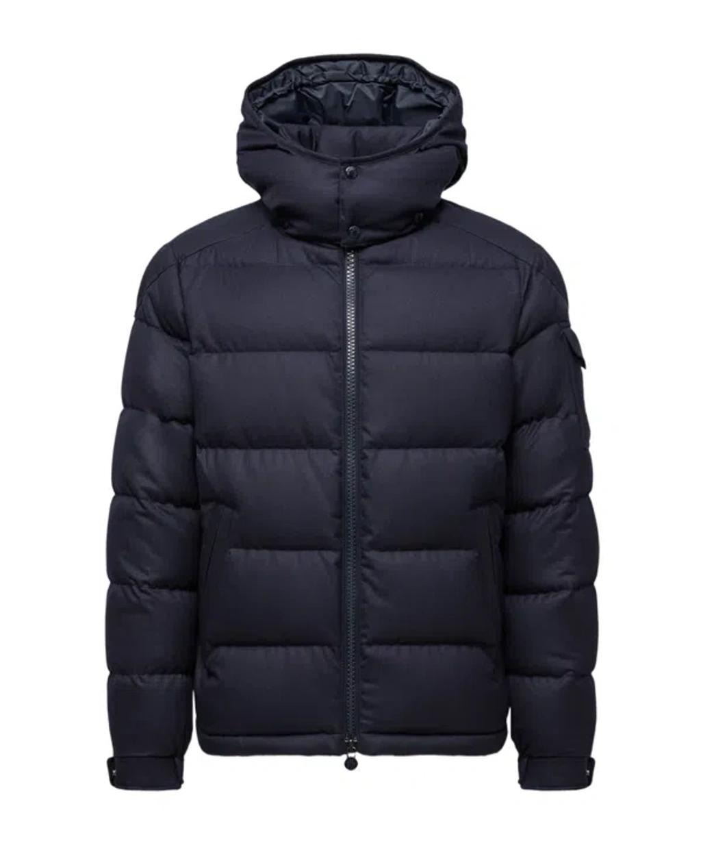 MONCLER Montgenevre Wool Down Jacket In Navy Product Image