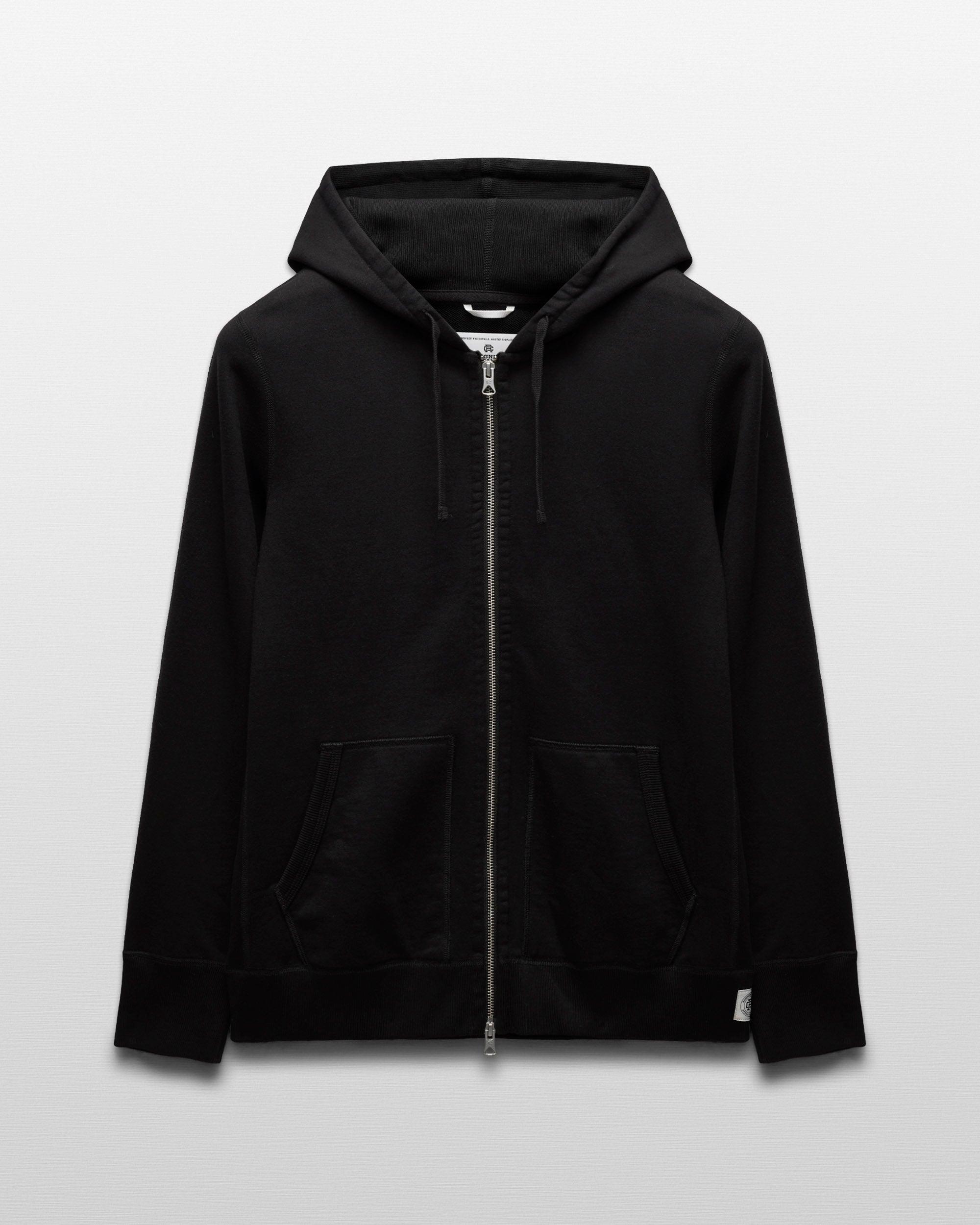 Midweight Terry Slim Zip Hoodie Male Product Image