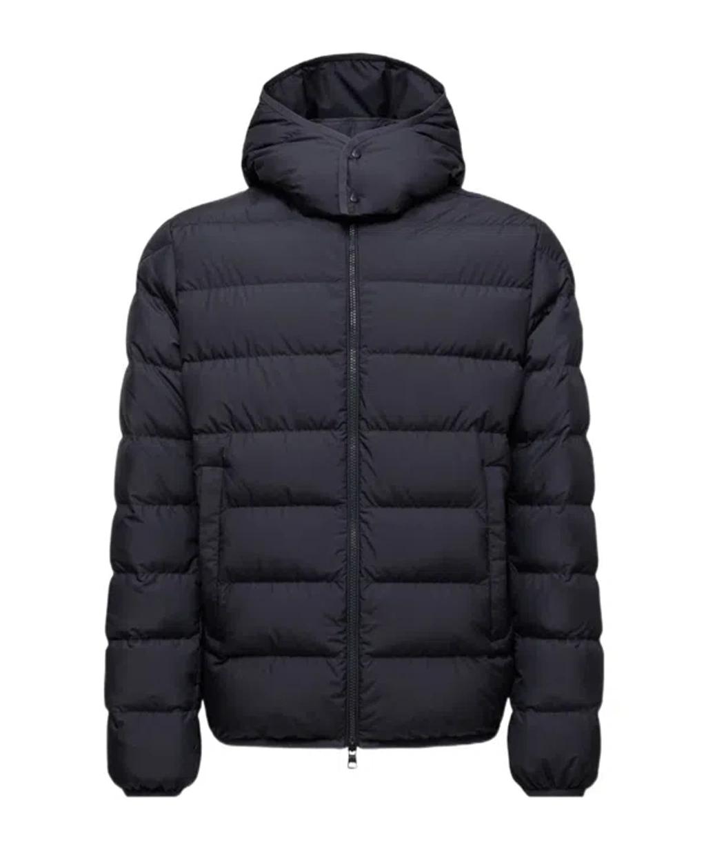 MONCLER Montgenevre Wool Down Jacket In Navy Product Image