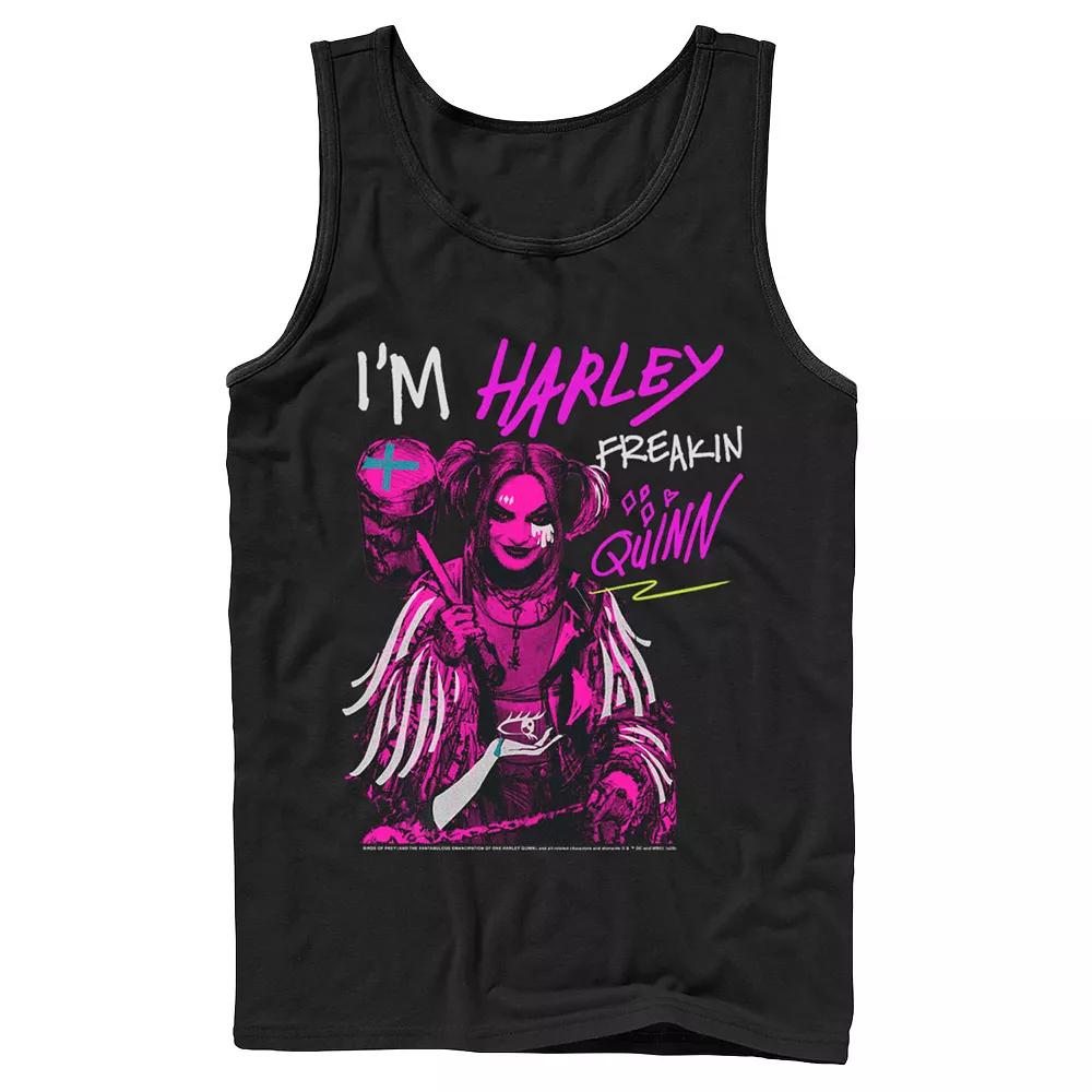 Men's Birds Of Prey I'm Harley Freakin' Quinn Tank Top,  Product Image