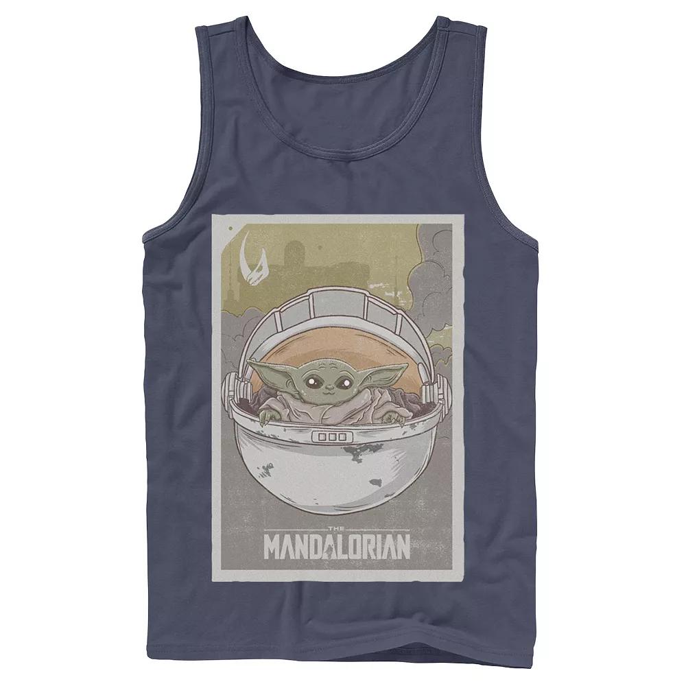 Men's Star Wars The Mandalorian The Child aka Baby Yoda Poster Tank Top,  Product Image