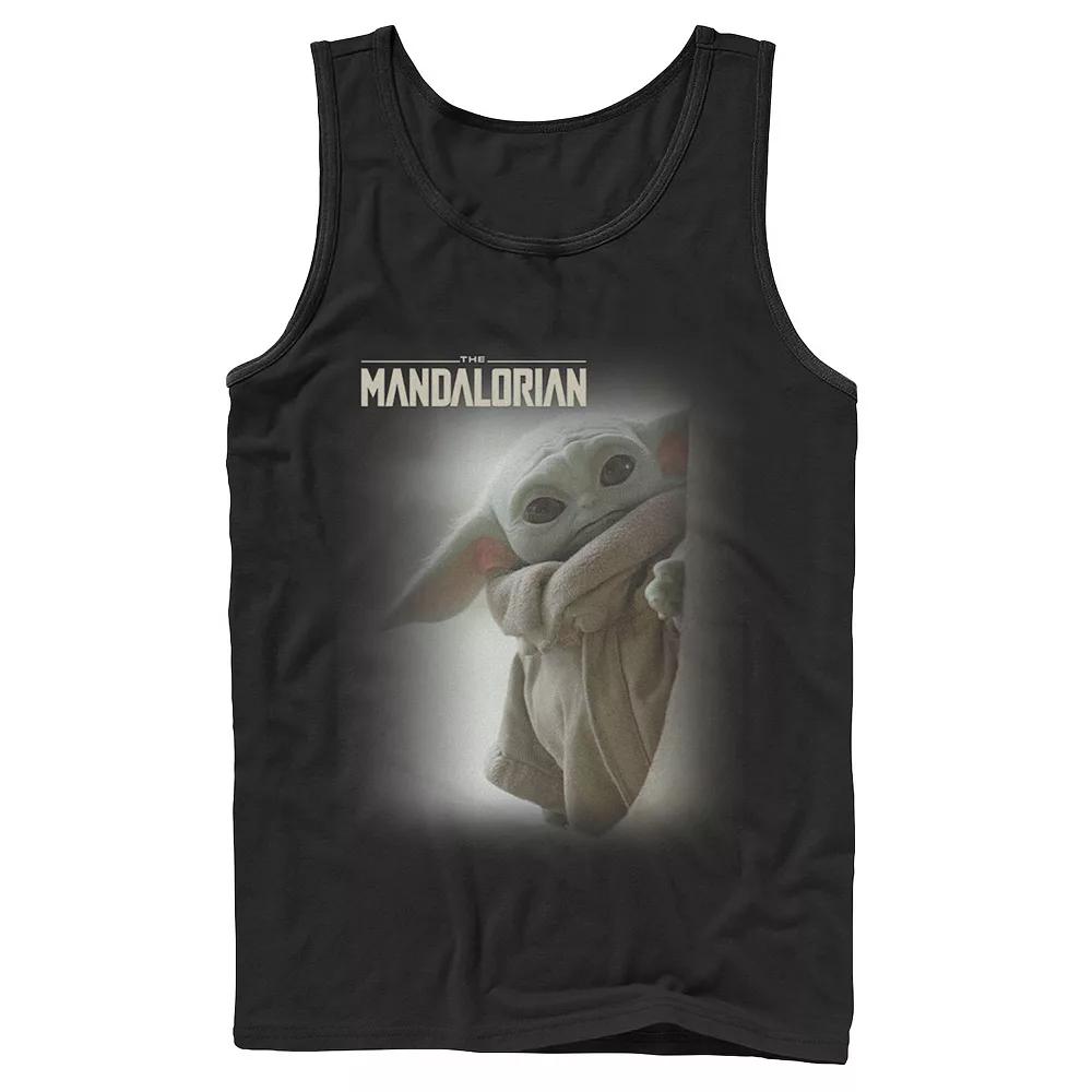 Men's Star Wars The Mandalorian The Child Faded Poster Tank Top, Size: XL, Black Product Image