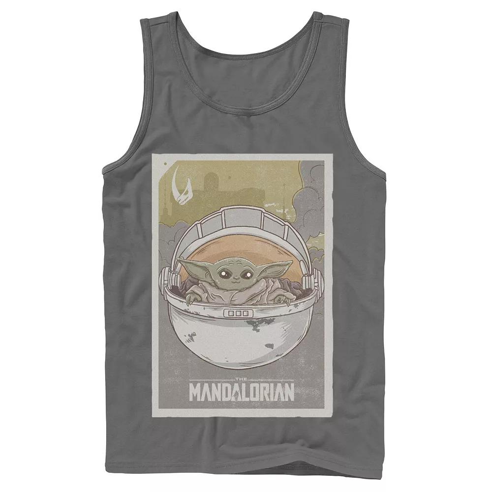 Men's Star Wars The Mandalorian The Child aka Baby Yoda Poster Tank Top,  Product Image