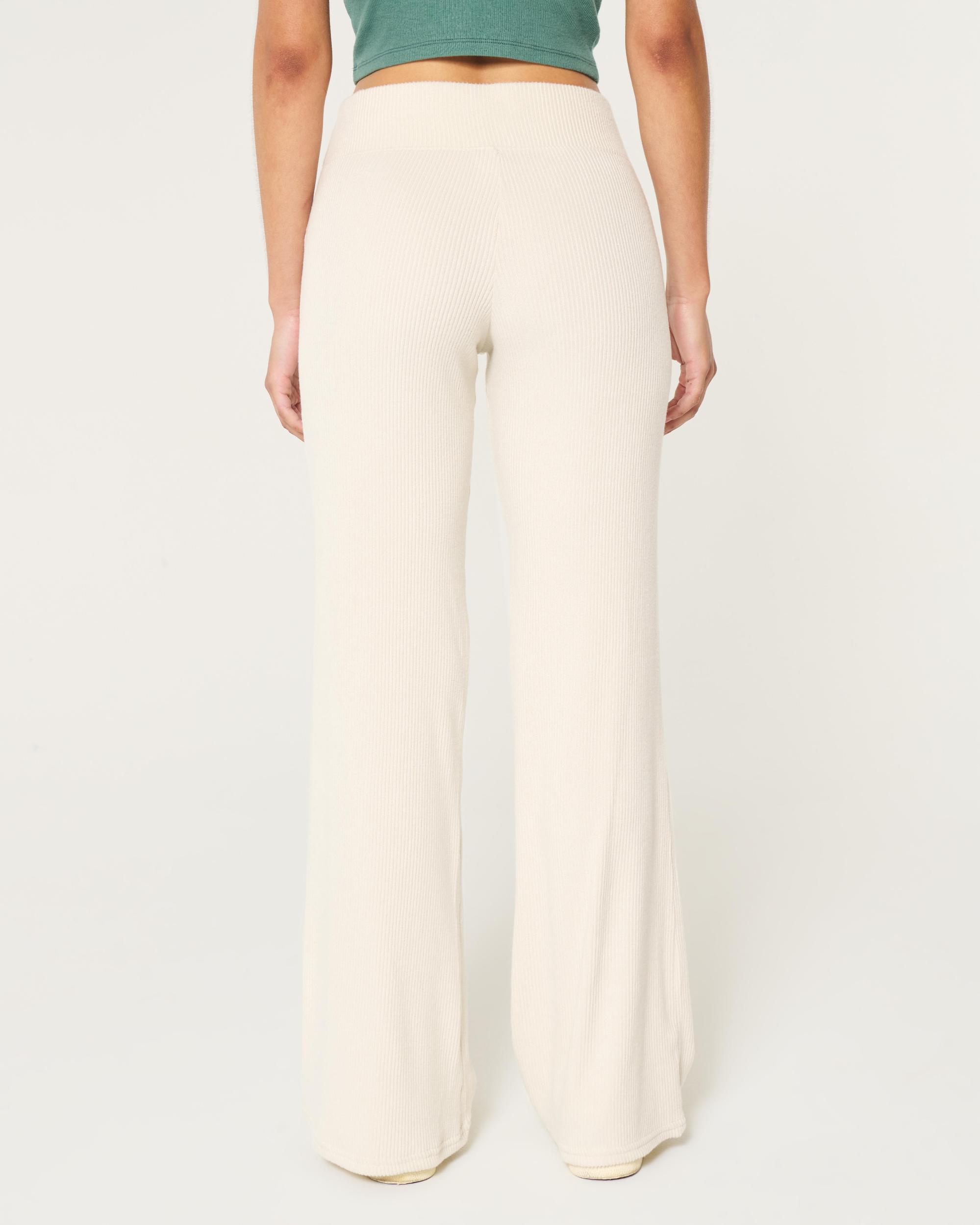 Cozy Ribbed Flare Pants Product Image