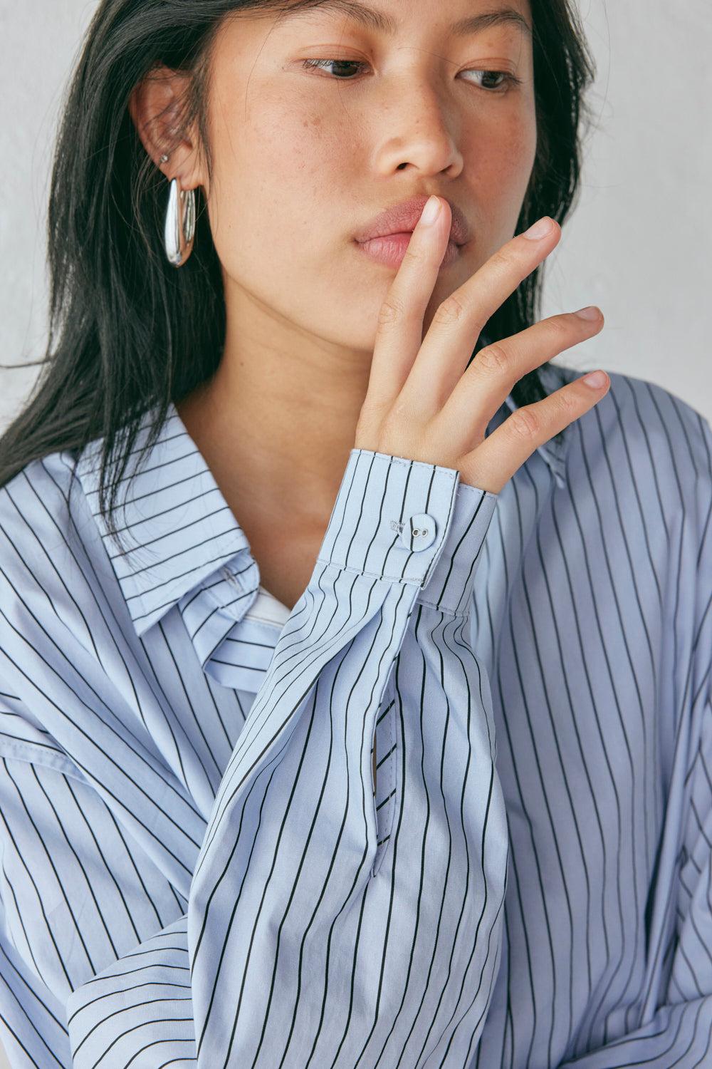 June Shirt Blue Stripe Product Image