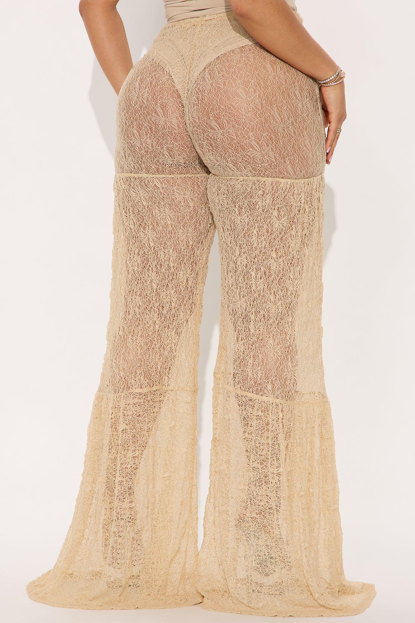 Make A Statement Wide Leg Pant - Tan Female Product Image