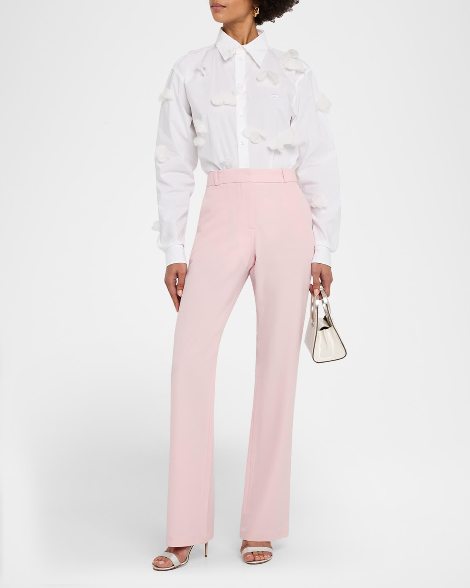 Loose Straight-Leg Tailored Trousers Product Image