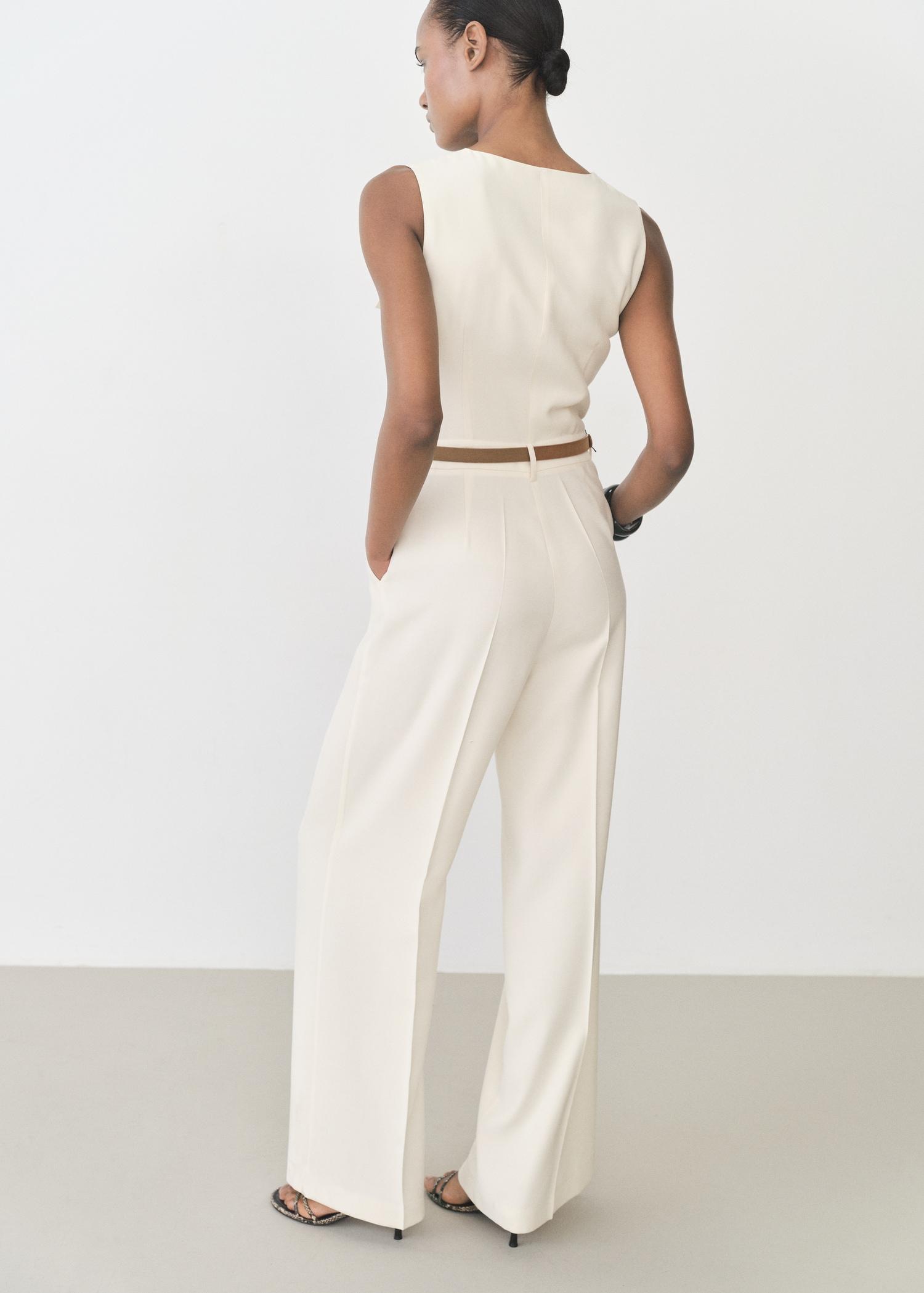 Belt long jumpsuit - Women | MANGO USA Product Image