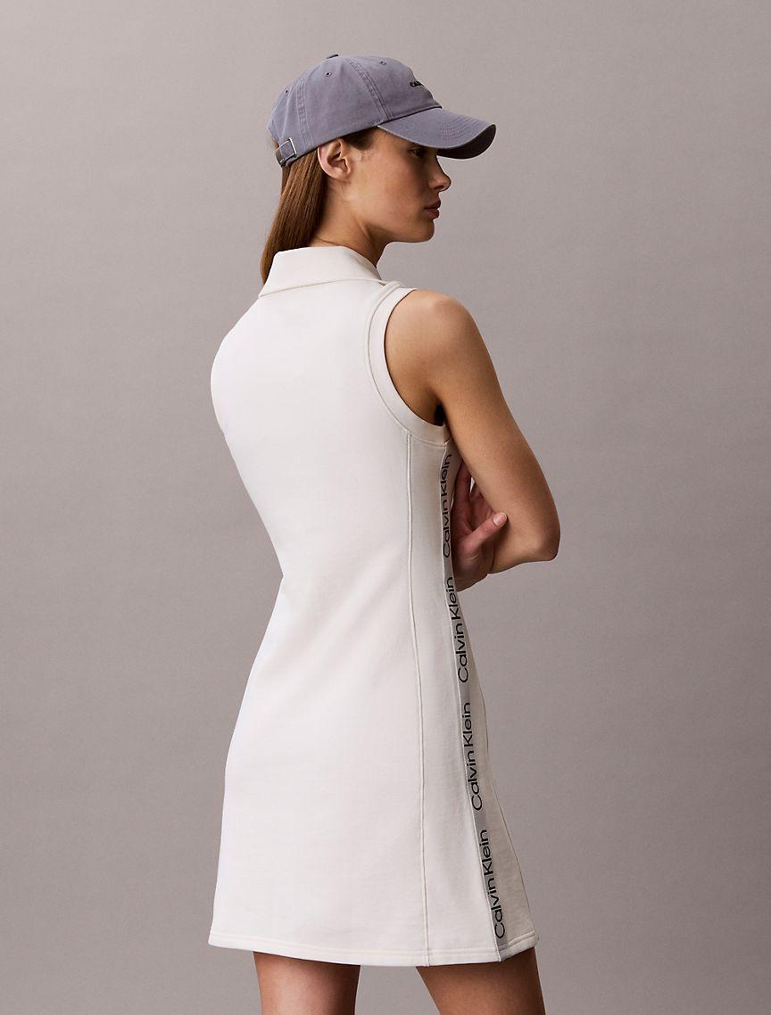 French Terry 1/4 Zip Sleeveless Dress Product Image