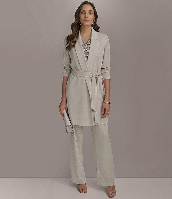 Donna Karan Pull On Relaxed Fit Knit Pants Product Image
