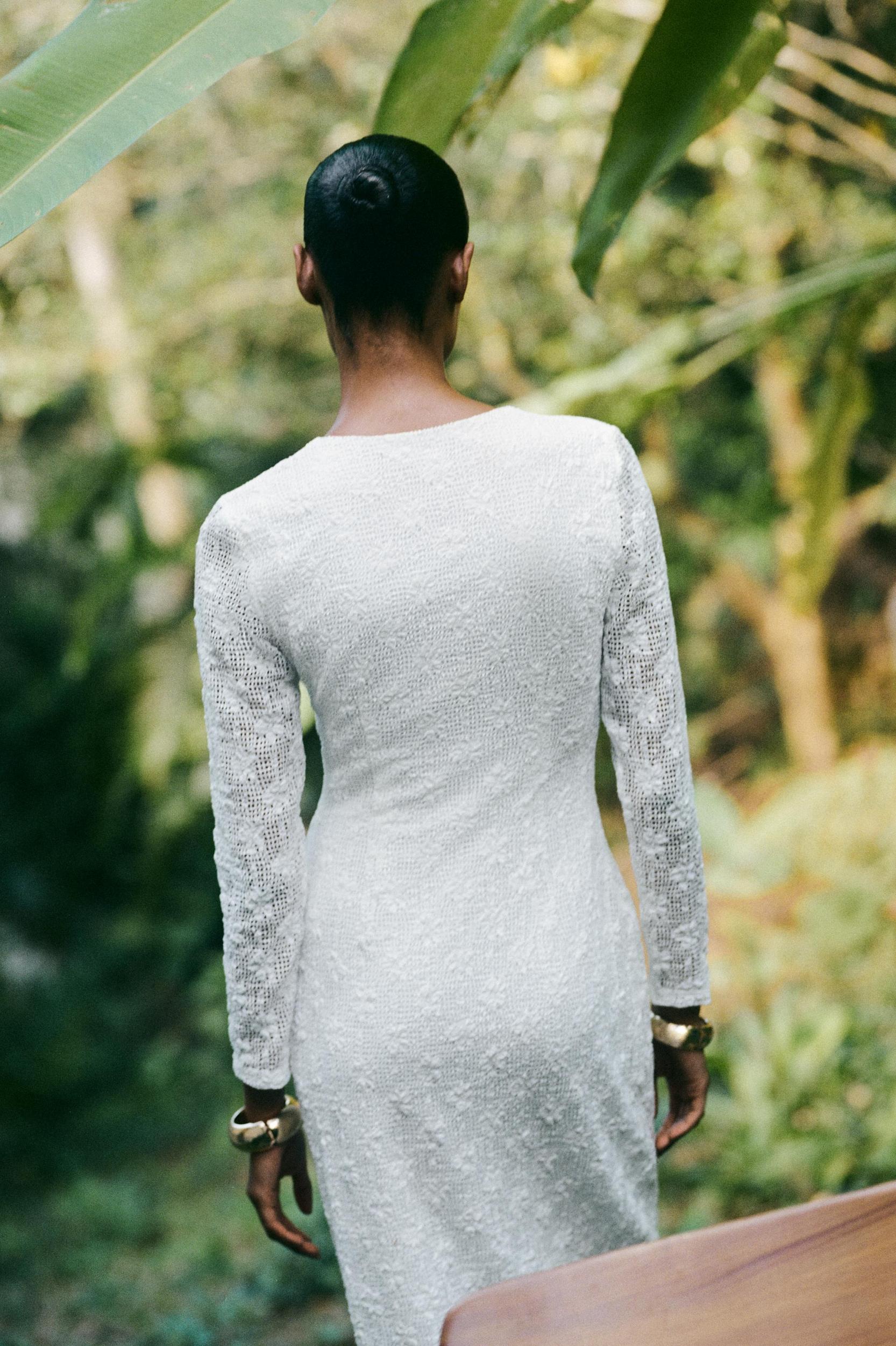 CROCHET MIDI DRESS Product Image