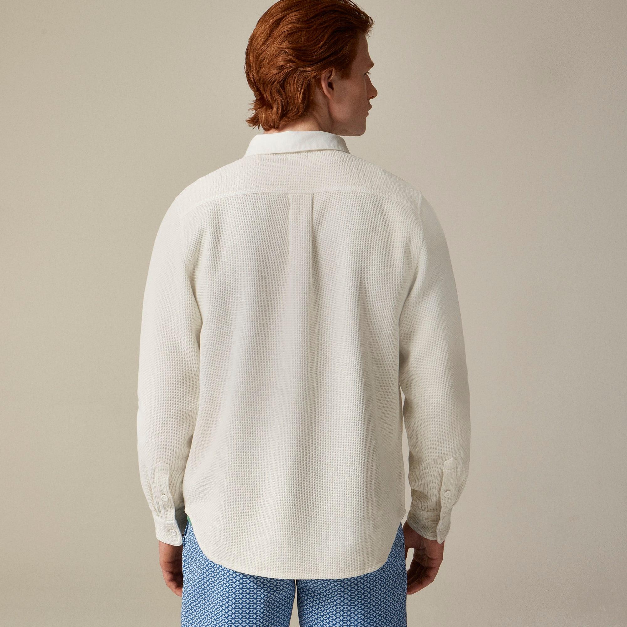 Waffle-knit rugby shirt Product Image