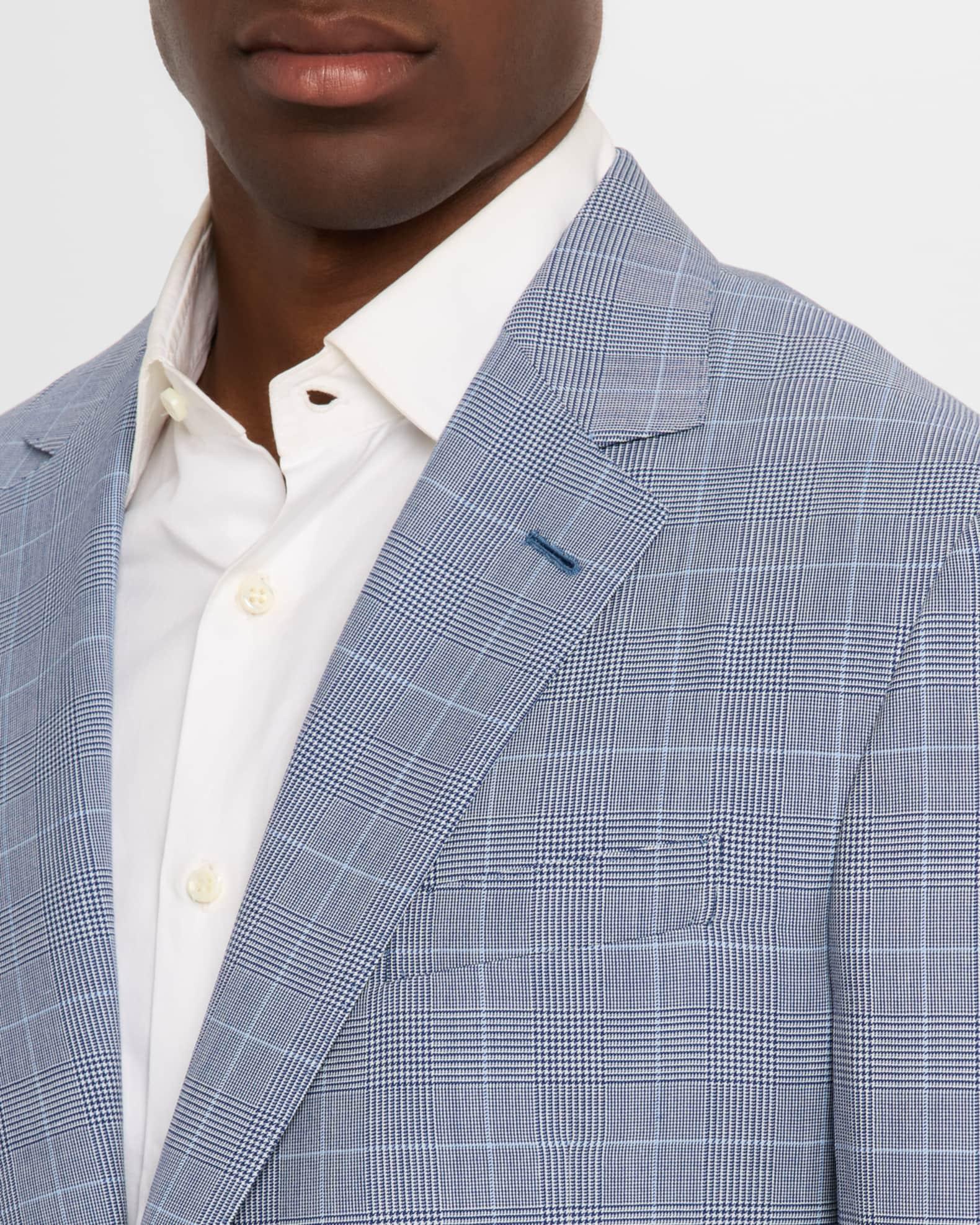 Mens Kent Hand-Tailored Glen Plaid Suit Product Image