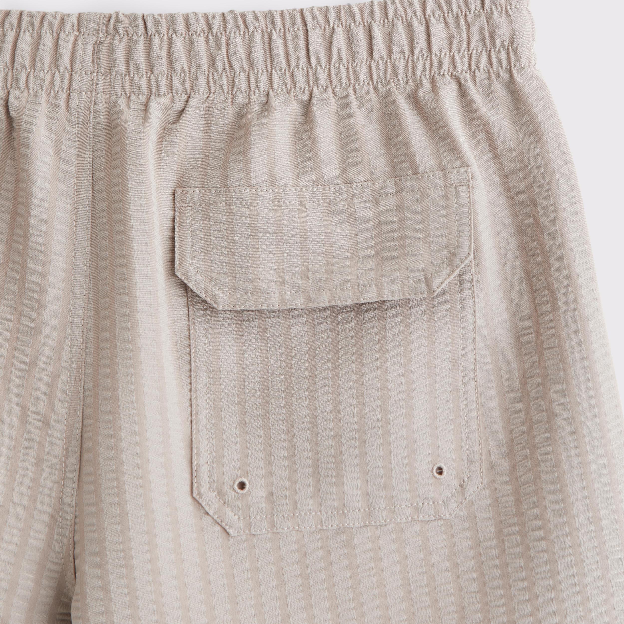 Pull-On Micro-Seersucker Swim Trunk Product Image